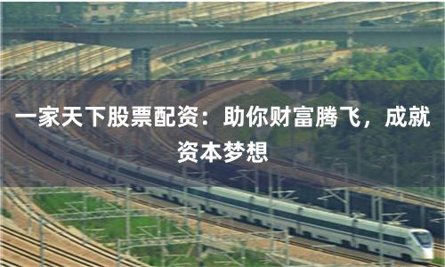一家天下股票配资：助你财富腾飞，成就资本梦想